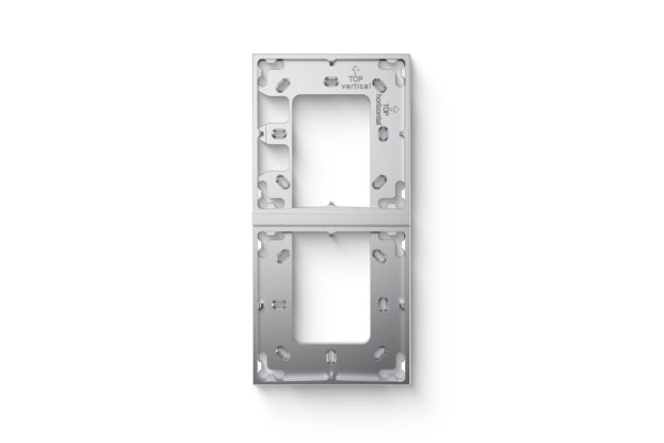 Loxone_100489 - Montagerahmen 2-fach Silber